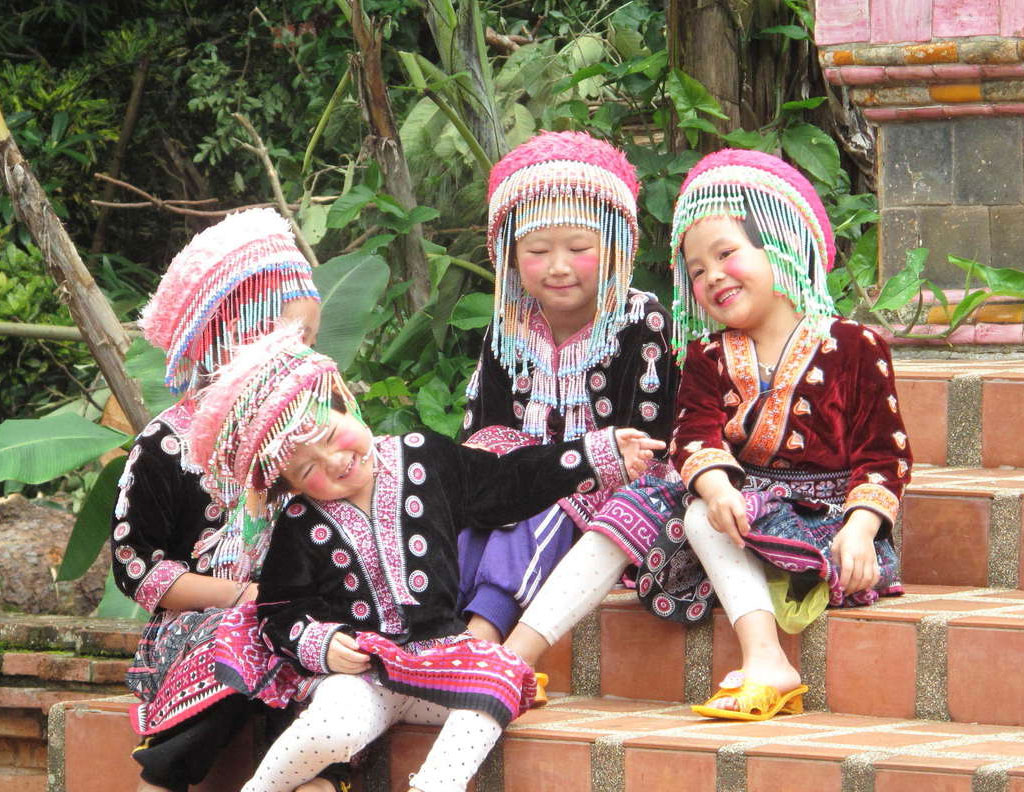 Enfants hmong à Chiang Mai